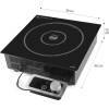 Индукционен електрически плот / котлон, 220-240V, 50/60Hz, 500-3500W, 10 нива, 36x38x12,5см, 6,8кг, PRO – Lacor