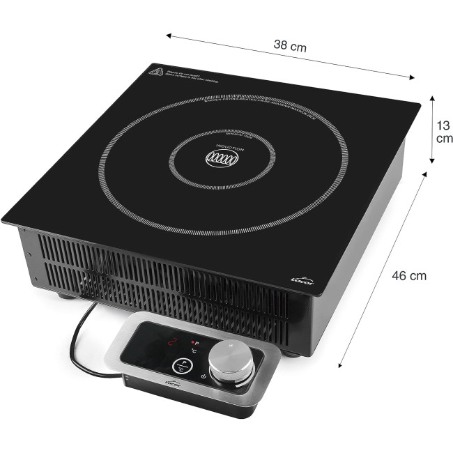 Индукционен електрически плот / котлон, 220-240V, 50/60Hz, 500-3500W, 10 нива, 36x38x12,5см, 6,8кг, PRO – Lacor
