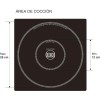 Индукционен електрически плот / котлон, 220-240V, 50/60Hz, 500-3500W, 10 нива, 36x38x12,5см, 6,8кг, PRO – Lacor