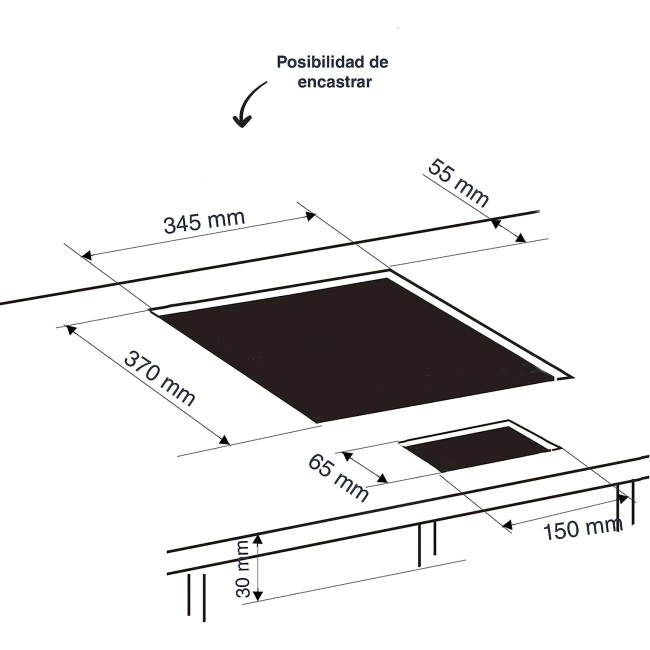 Индукционен електрически плот / котлон, 220-240V, 50/60Hz, 500-3500W, 10 нива, 36x38x12,5см, 6,8кг, PRO – Lacor