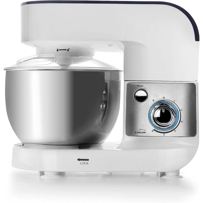 Електрически планетарен миксер, 220-240V, 50/60Hz, 600W, 6 скорости, 60 - 180 r.p.m., 4л, 35x22x30см, 4,4кг, GOURMET – Lacor