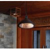 Алуминиева електрическа лампа / нагревател за отопление, висяща, 220-240V, 50/60Hz, 2100W, 3 (900/1200/2100W), IP44, ф43x43x36см, 3,15кг - Lacor