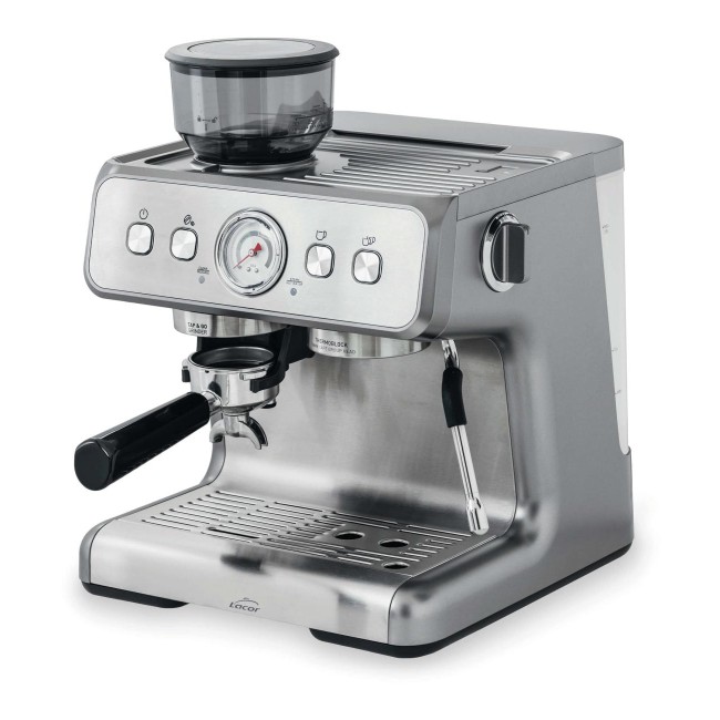 Еспресо машина, 220-240V, 50/60Hz, 1550W, 20 bar, 2,8л, 250гр, 31x34,5x41,5см, 8кг, PRO – Lacor