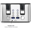 Електрически тостер с 4 слота, 220-240V, 50/60Hz, 1750W, 28,8x31,5x19см, 2,8кг, SMART - Lacor