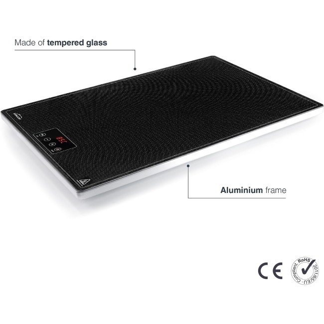 Електрически плот / котлон / котлон, 220-240V, 50/60Hz, 230W, 65°C - 105°C, 55x38xh2,5см, 3,54кг, VITRO – Lacor