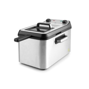 Електрически фритюрник, инокс, 3270W, 190° max, 4,2л, Intact – Lacor