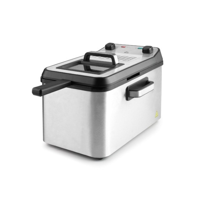 Електрически фритюрник, инокс, 3270W, 190° max, 4,2л, Intact – Lacor