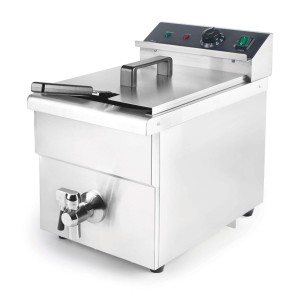 Електрически фритюрник с кранче за източване, 220-240V, 50Hz, 3500W, 60°C - 190°C, 8л, 29x56,7x41,5см, 12,6кг, INDUCCIÓN - Lacor