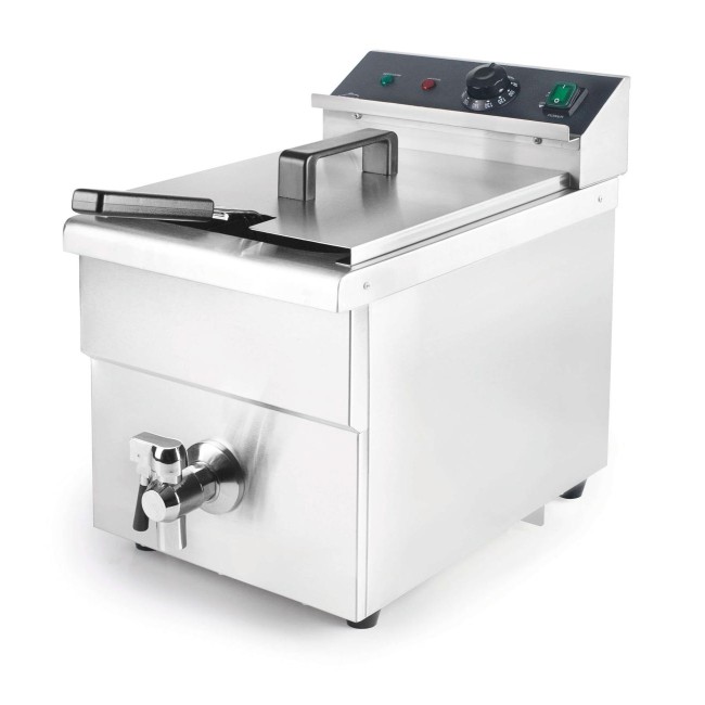 Електрически фритюрник с кранче за източване, 220-240V, 50Hz, 3500W, 60°C - 190°C, 8л, 29x56,7x41,5см, 12,6кг, INDUCCIÓN - Lacor
