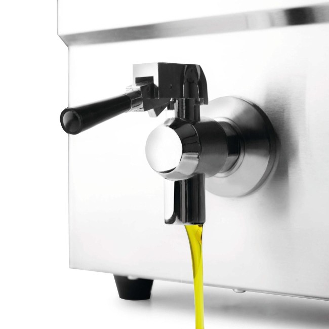 Електрически фритюрник с кранче за източване, 220-240V, 50Hz, 3500W, 60°C - 190°C, 8л, 29x56,7x41,5см, 12,6кг, INDUCCIÓN - Lacor