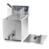 Електрически фритюрник с кранче за източване, 220-240V, 50/60Hz, 3500W, 50°C - 190°C, 8л, 27x41x42см, 7кг, PROFESIONAL - Lacor