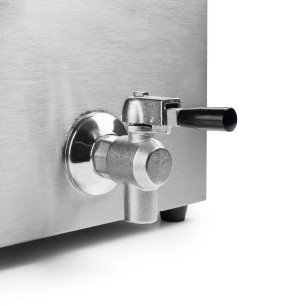 Електрически двоен фритюрник с кранчета за източване, 220-240V, 50/60Hz, 2 x 3500W, 50°C - 190°C, 2 x 8л, 55x41x42см, 14кг, PROFESIONAL - Lacor