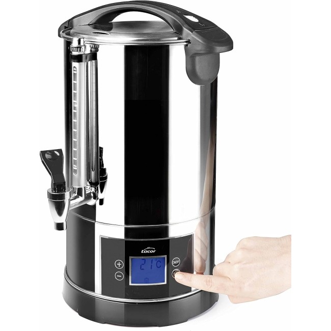 Електрически термо диспенсър за напитки, 220-240V, 50-60Hz, 1500W, 6л, 60°C - 100°C, 28x28x40см, 2кг – Lacor