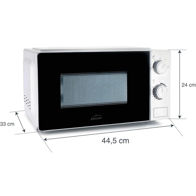 Микровълнова фурна, 700W, 20л, 44,5x33x24см, Lune – Lacor