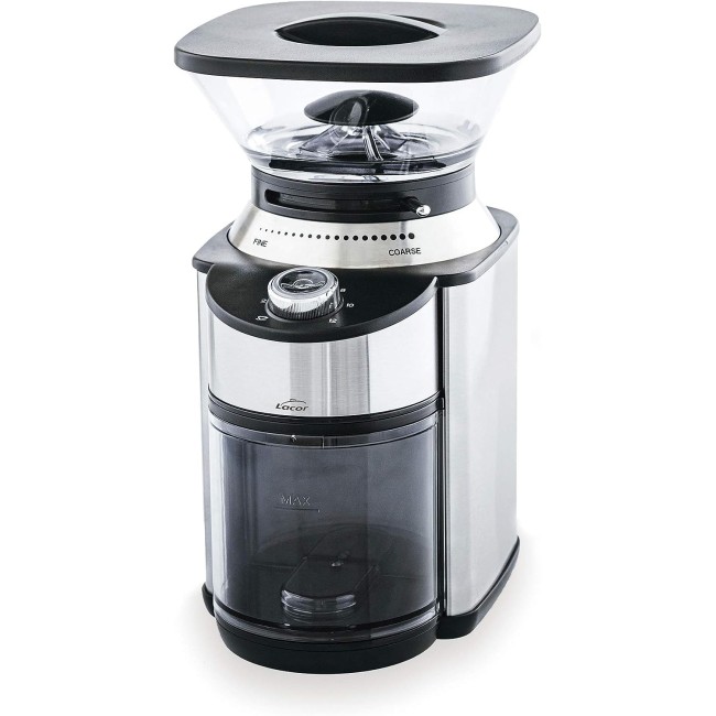 Електрическа мелничка за кафе, 220-240V, 50/60Hz, 200W, 12 нива, 15,2x21x26см, 1,85л, KALDI – Lacor