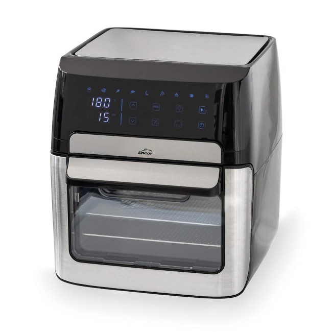 Уред за здравословно готвене / Air Fryer с 9 програми, 220-240V, 50/60Hz, 1700W, 40°C - 200°C, 1-60мин, 12л, 32,3x35,8x37,6см, 6,5кг, dAirePro - Lacor