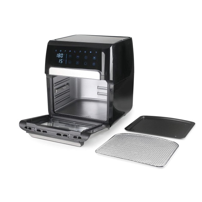 Уред за здравословно готвене / Air Fryer с 9 програми, 220-240V, 50/60Hz, 1700W, 40°C - 200°C, 1-60мин, 12л, 32,3x35,8x37,6см, 6,5кг, dAirePro - Lacor