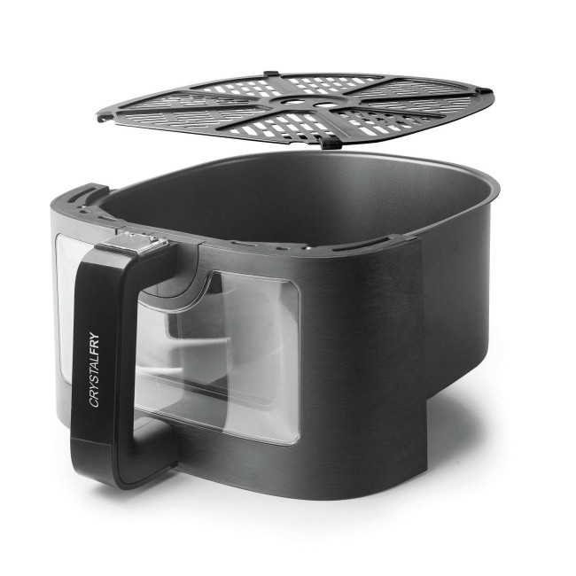 Уред за здравословно готвене / Air Fryer с 8 програми, 220-240V, 50/60Hz, 1700W, 40ºC - 200ºC, 1-60мин, 7л, 40,9x29,6x34,2см, 5,07кг, CrystalFry - Lacor