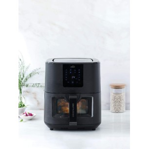 Уред за здравословно готвене / Air Fryer с 8 програми, 220-240V, 50/60Hz, 1700W, 40ºC - 200ºC, 1-60мин, 7л, 40,9x29,6x34,2см, 5,07кг, CrystalFry - Lacor