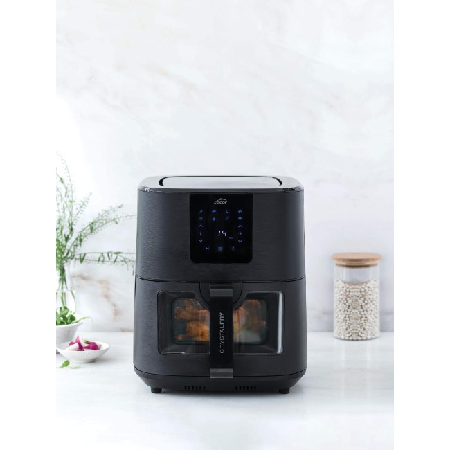 Уред за здравословно готвене / Air Fryer с 8 програми, 220-240V, 50/60Hz, 1700W, 40ºC - 200ºC, 1-60мин, 7л, 40,9x29,6x34,2см, 5,07кг, CrystalFry - Lacor