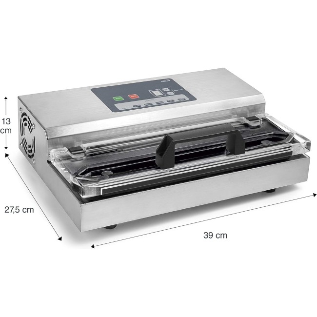 Професионален електрически уред за вакуумиране на храна, 20-240V, 50-60Hz, 700W, 0,9 bar, 16л/мин, 39x27,5x13см, 6,9кг - Lacor