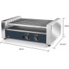 Уред / скара за приготвяне на кренвирши за хот дог, 220-240V, 50/60Hz, 590W, 30°C - 170°C, 65x35,5x28см – Lacor