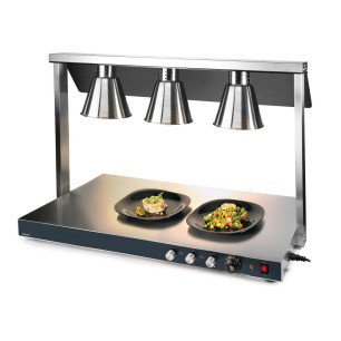 Карвинг стейшън с 3 лампи, 650W (3х250W), 40°C-90°C, 107x53x70см, 16,5кг – Lacor