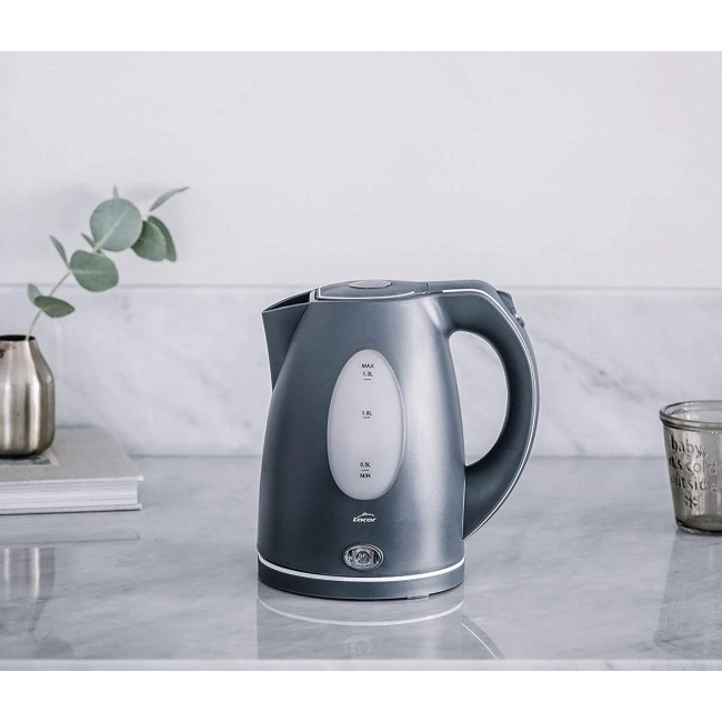 Електрическа кана за вода, сива, 2200W, 1,30л., 20х15х21см, BPA FREE - Lacor
