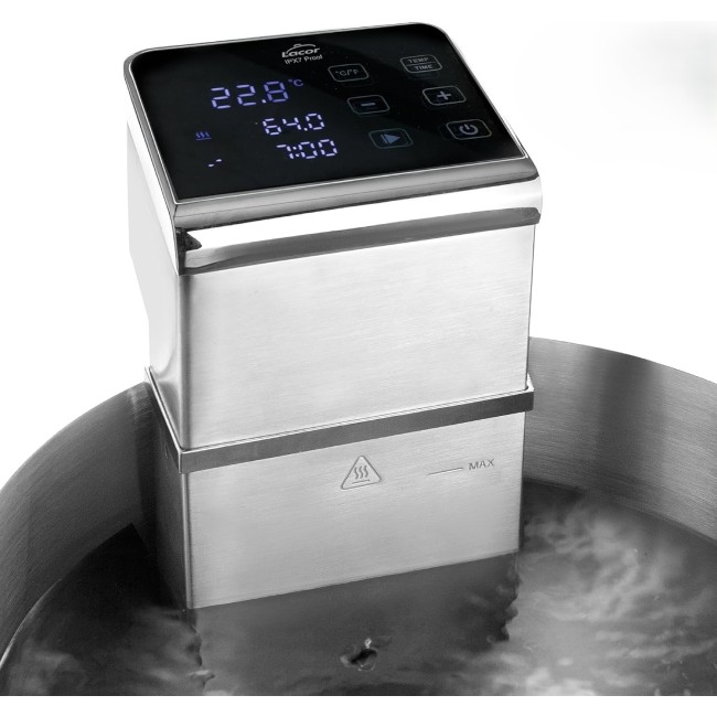 Електрически уред за нискотемпературно готвене / Sous Vide (су вид), 18/10, 2300W, 10л/мин, 5°C -95°C, 80л, 99 часа, Master – Lacor