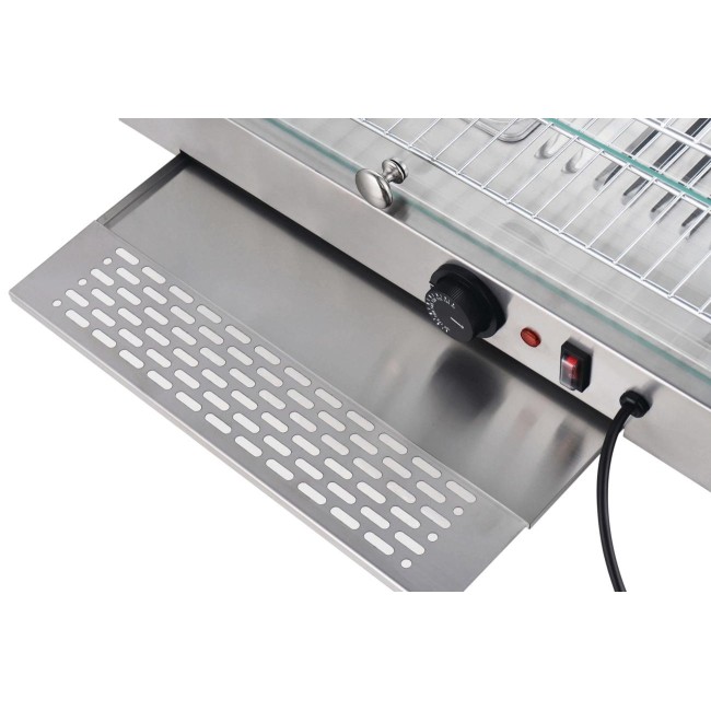 Електрическа топла витрина на 2 нива, 220-240V, 50Hz, 800W, 45л, 30ºC - 90°C, IPX4, 55,4x37,6x37,6см, 14,4кг, TÉRMICA – Lacor