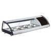 Електическа хладилна витрина, 220-240V, 50Hz, 4 x GN 1/3, 0°C - 12°C, R600a, 112,1x45x33см, 33кг, REFRIGERADA – Lacor