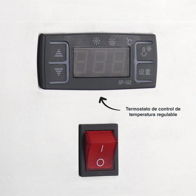 Електическа хладилна витрина, 220-240V, 50Hz, 4 x GN 1/3, 0°C - 12°C, R600a, 112,1x45x33см, 33кг, REFRIGERADA – Lacor