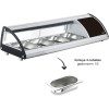 Електическа хладилна витрина, 220-240V, 50Hz, 4 x GN 1/3, 0°C - 12°C, R600a, 112,1x45x33см, 33кг, REFRIGERADA – Lacor