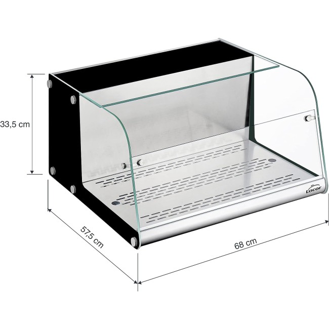 Електрическа хладилна витрина, 220-240V, 50Hz, 105W, 40л, 2°C - 12°C, R600a, 68x57,5x33,5см, 25кг, REFRIGERADA – Lacor