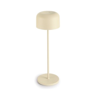 LED лампа за маса, алуминий, ф7,5/7,5см, h20см, бежова, Lune – Lacor