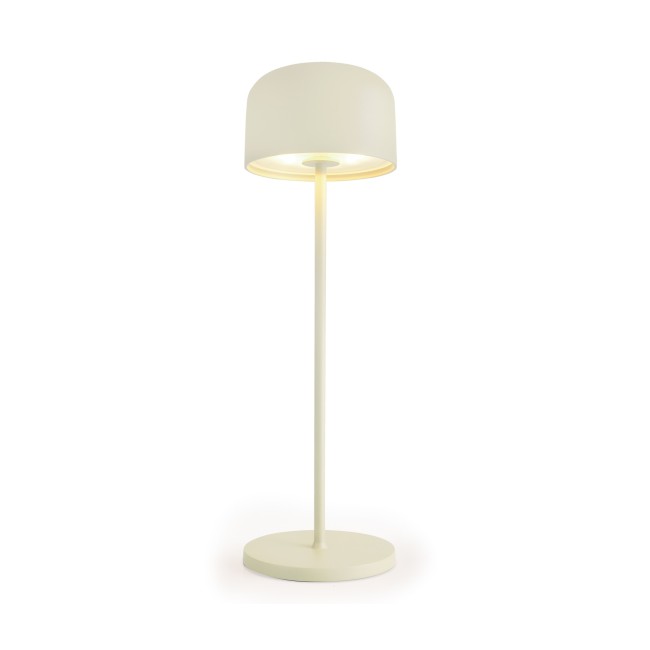 LED лампа за маса, алуминий, ф10,5/11см, h35см, бежова, Lune – Lacor