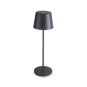 LED лампа за маса, алуминий, ф7,5/7,5см, h21см, черна, Lune – Lacor