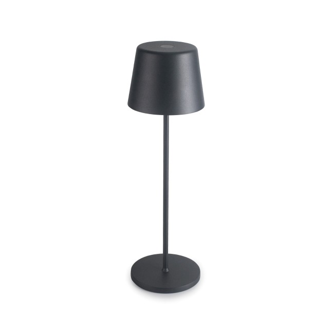 LED лампа за маса, алуминий, ф7,5/7,5см, h21см, черна, Lune – Lacor