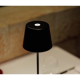 LED лампа за маса, алуминий, ф10/11см, h36см, черна, Lune – Lacor
