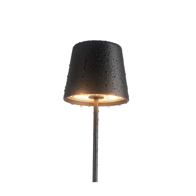 LED лампа за маса, алуминий, ф10/11см, h36см, черна, Lune – Lacor