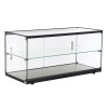 Витрина, инокс/стъкло, правоъгълна, 90л, 83x36,5xh36,5см, BLACK - Lacor