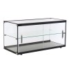 Витрина, инокс/стъкло, правоъгълна, 90л, 83x36,5xh36,5см, BLACK - Lacor