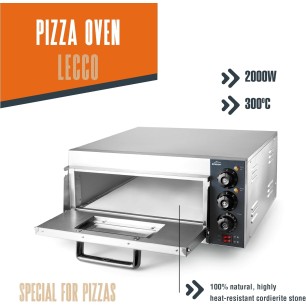 Професионална електрическа фурна за пица, 57x56xh28см, 2000W, 300°C, LECCO – Lacor