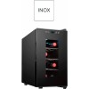 Хладилна витрина за 8 бутилки, 220-240V, 50Hz, 70W, 23л, 11 - 18°C, 190kWh, 26x49,5x48см, 10кг, BLACK – Lacor