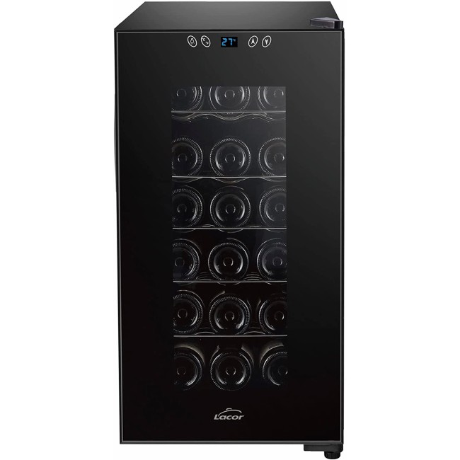 Хладилна витрина за 18 бутилки, 220-240V, 50Hz, 70W, 11°C - 18°C, 26dB, 50л, 34,5x49x67см, THERMOELECTRIC – Lacor