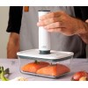 Стъклена херметическа кутия за вакуумиране с решетка, пластмасов капак и силиконово уплътнение, квадратна, 22x15xh7см, 1,5л, стакабъл, SMART - Lacor