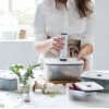 Полипропиленова херметическа кутия за вакуумиране с пластмасов капак и силиконово уплътнение, квадратна, 15x11xh6см, 550мл, стакабъл, SMART - Lacor
