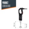 Електрически професионален пасатор, 18/10, 450W, 4000-16000 r.p.m., 30л, RAPID - Lacor