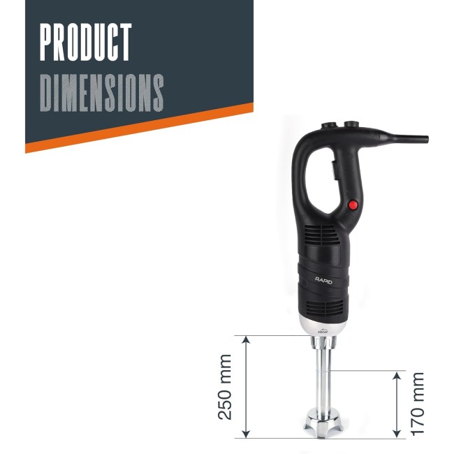 Електрически професионален пасатор, 18/10, 450W, 4000-16000 r.p.m., 30л, RAPID - Lacor