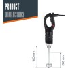 Електрически професионален пасатор, 18/10, 450W, 4000-16000 r.p.m., 50л, RAPID - Lacor